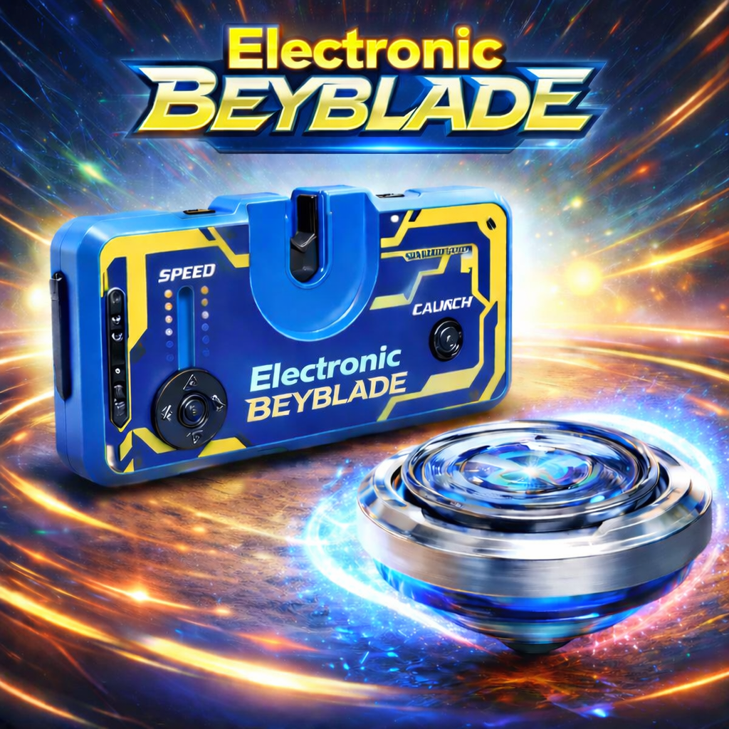 Electronic Beyblade Launcher Toy For Kids (Random Color)