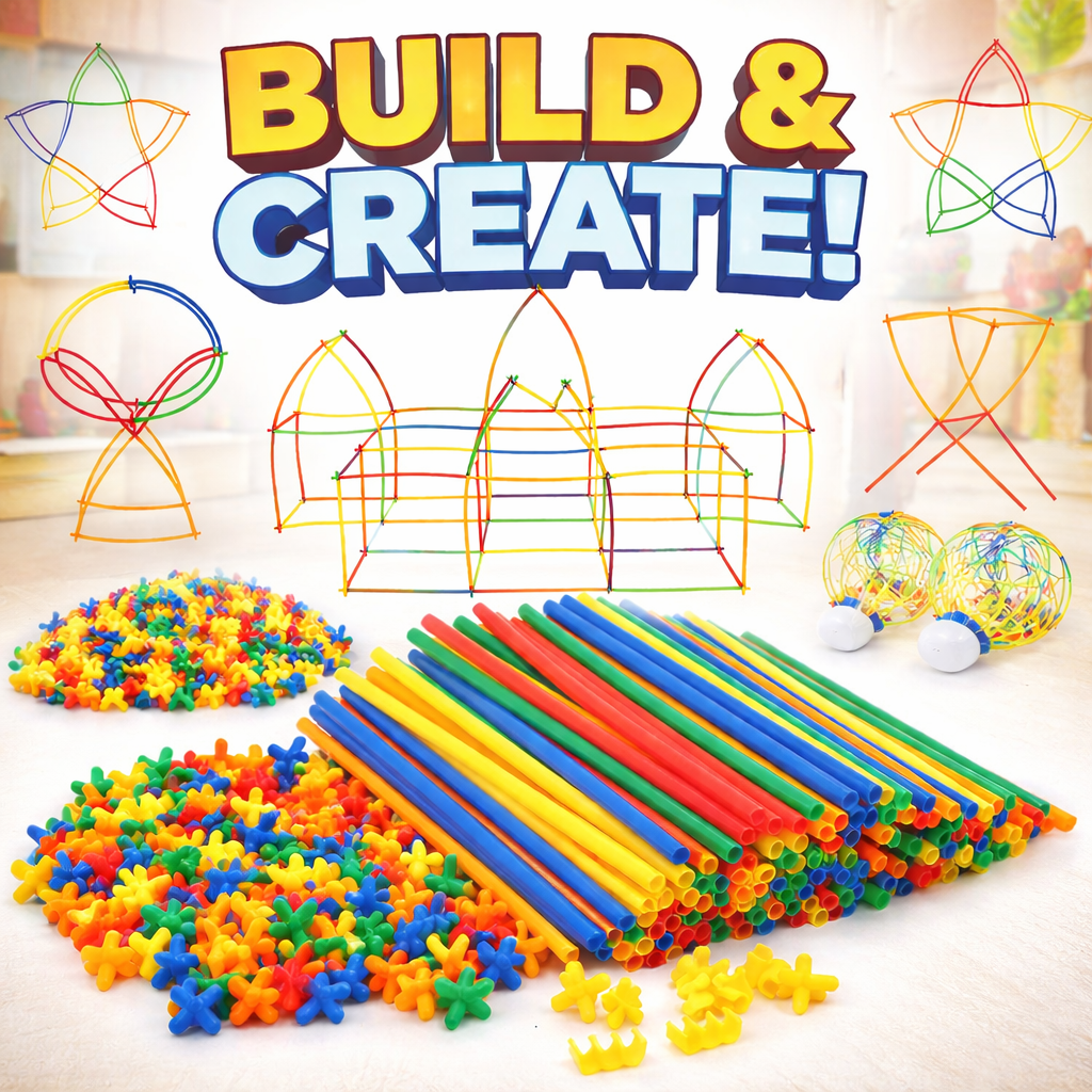 Super Bamboo Sticks, Building Block Sticks For Kids
