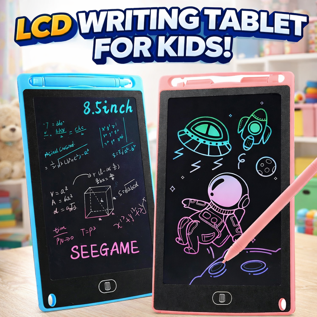 LCD Multicolor Screen Writing Tablet Erasable Writing Board