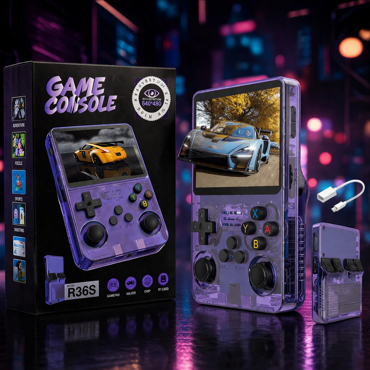 R36S Retro Handheld Console Game For Kids & Adults (R36S)
