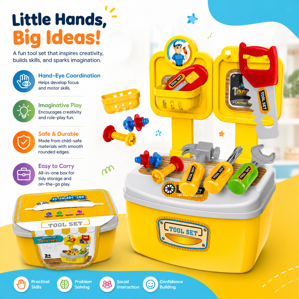 Pretend Play Junior Tool Set (18036)