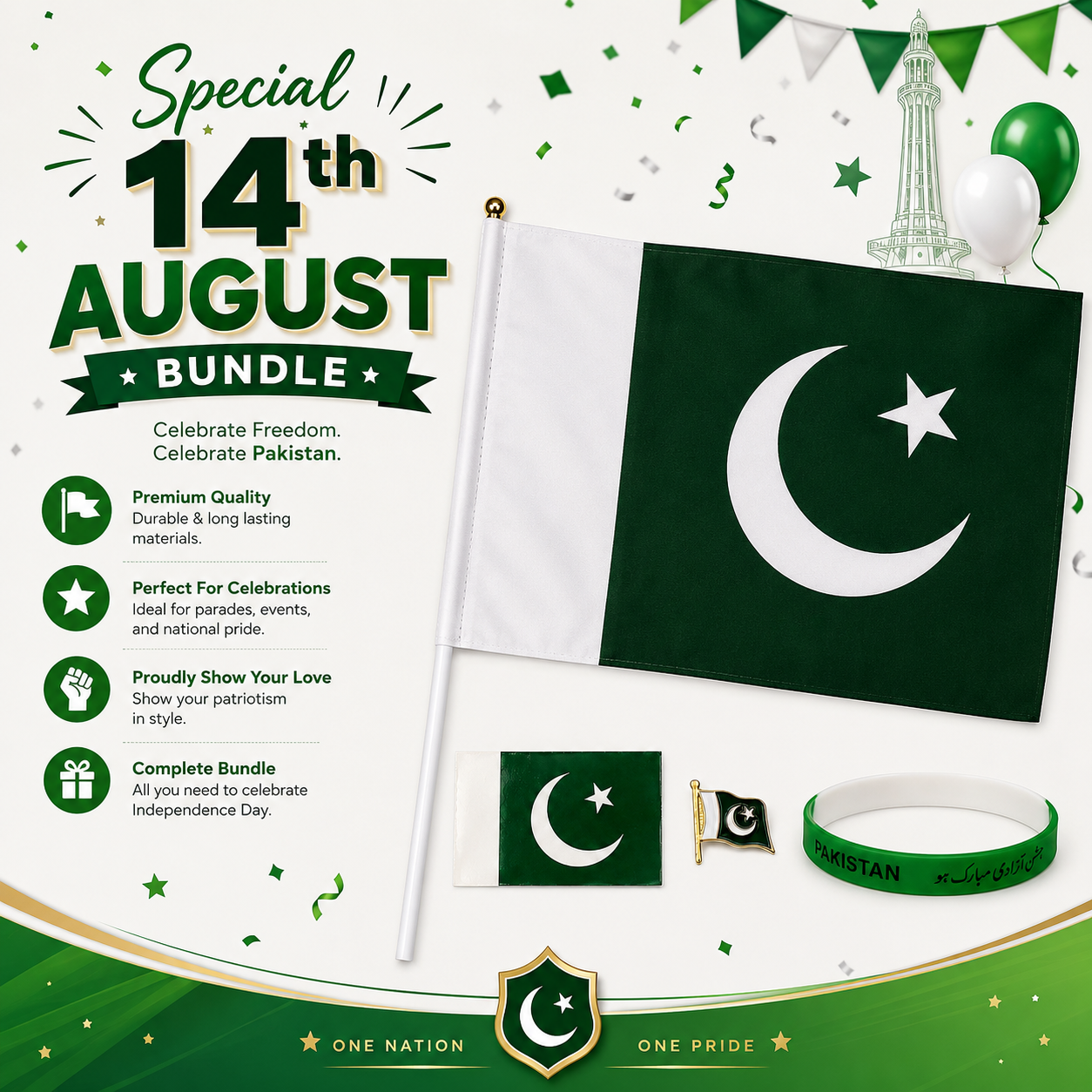 Pakistan Independence Day Celebration Bundle