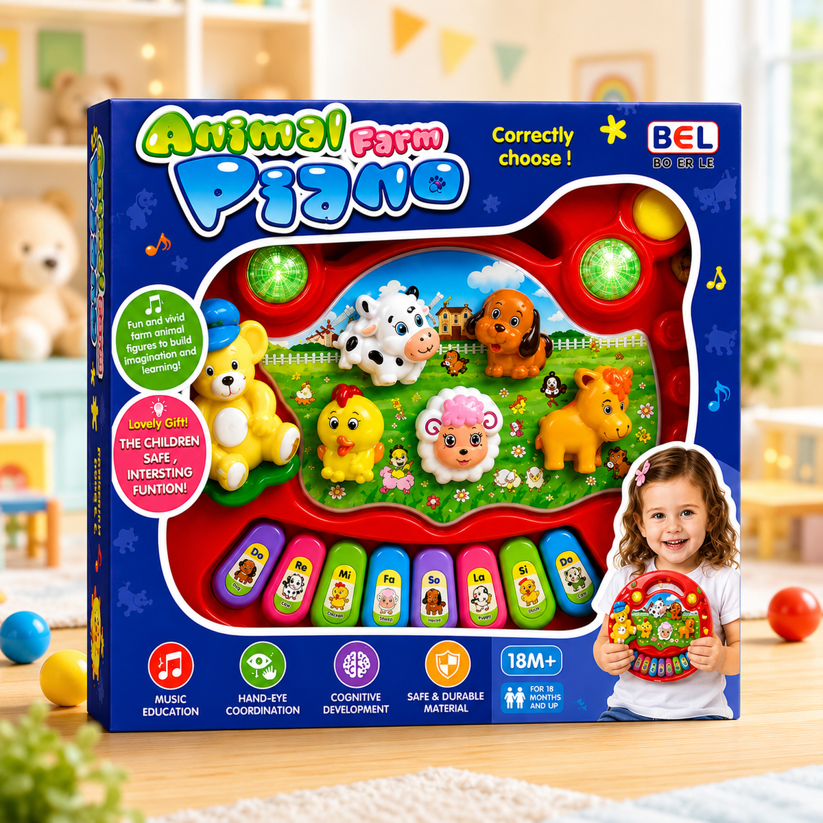 Baby Musical Educational Animal Piano Toy for Kids (5031)