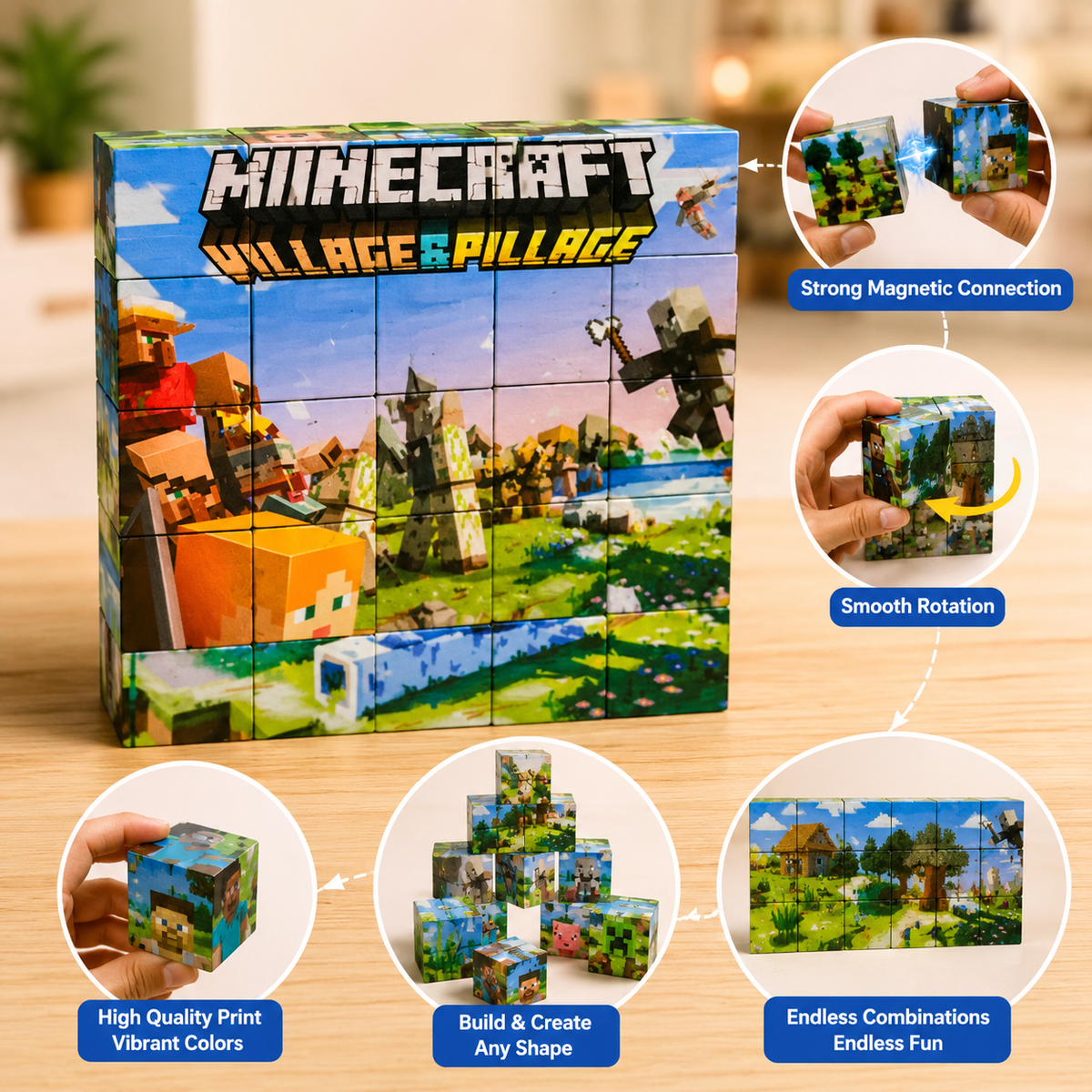 Minecraft Magnetic Cube Blocks (BZ96-101B)