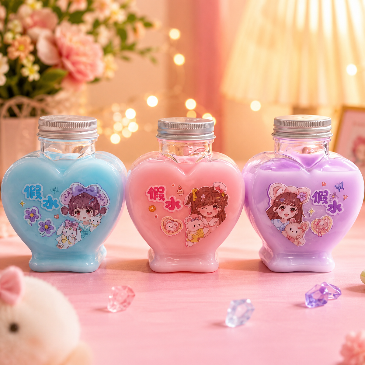 Heart Shape Slime For Kids (2222)