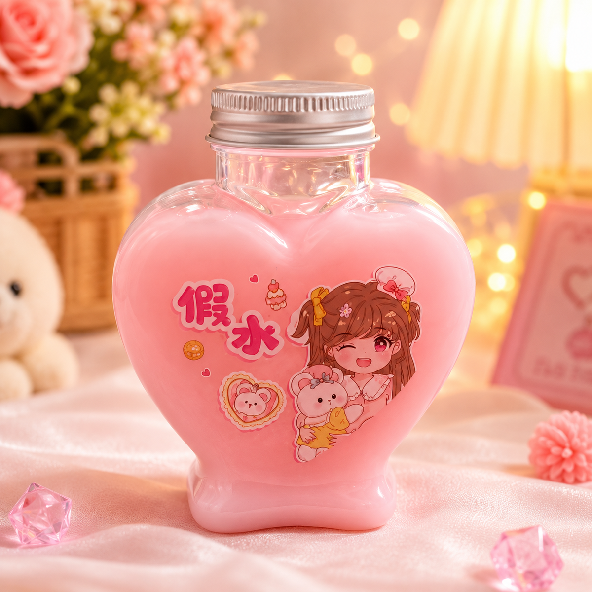 Heart Shape Slime For Kids (2222)