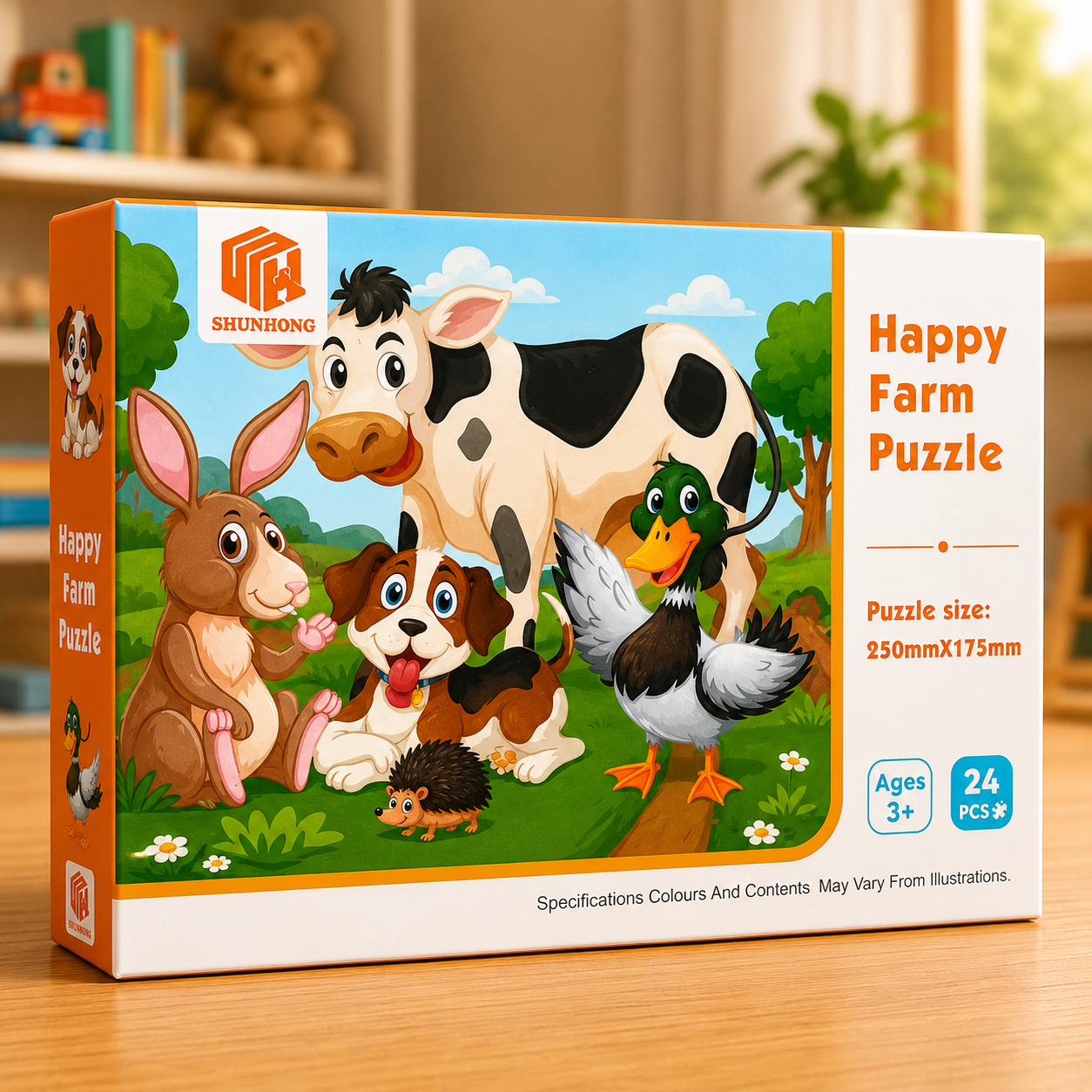 24 PCS Fun Learning Puzzle Game for Kids (Rnadom Design | LL50)