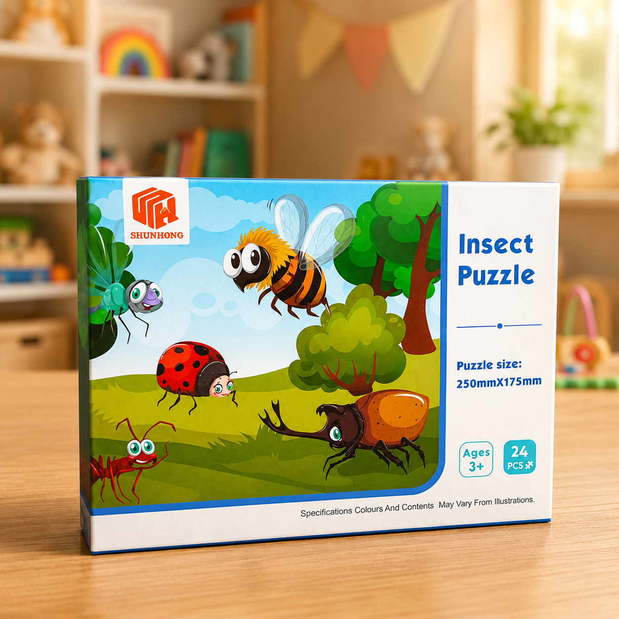 24 PCS Fun Learning Puzzle Game for Kids (Rnadom Design | LL50)