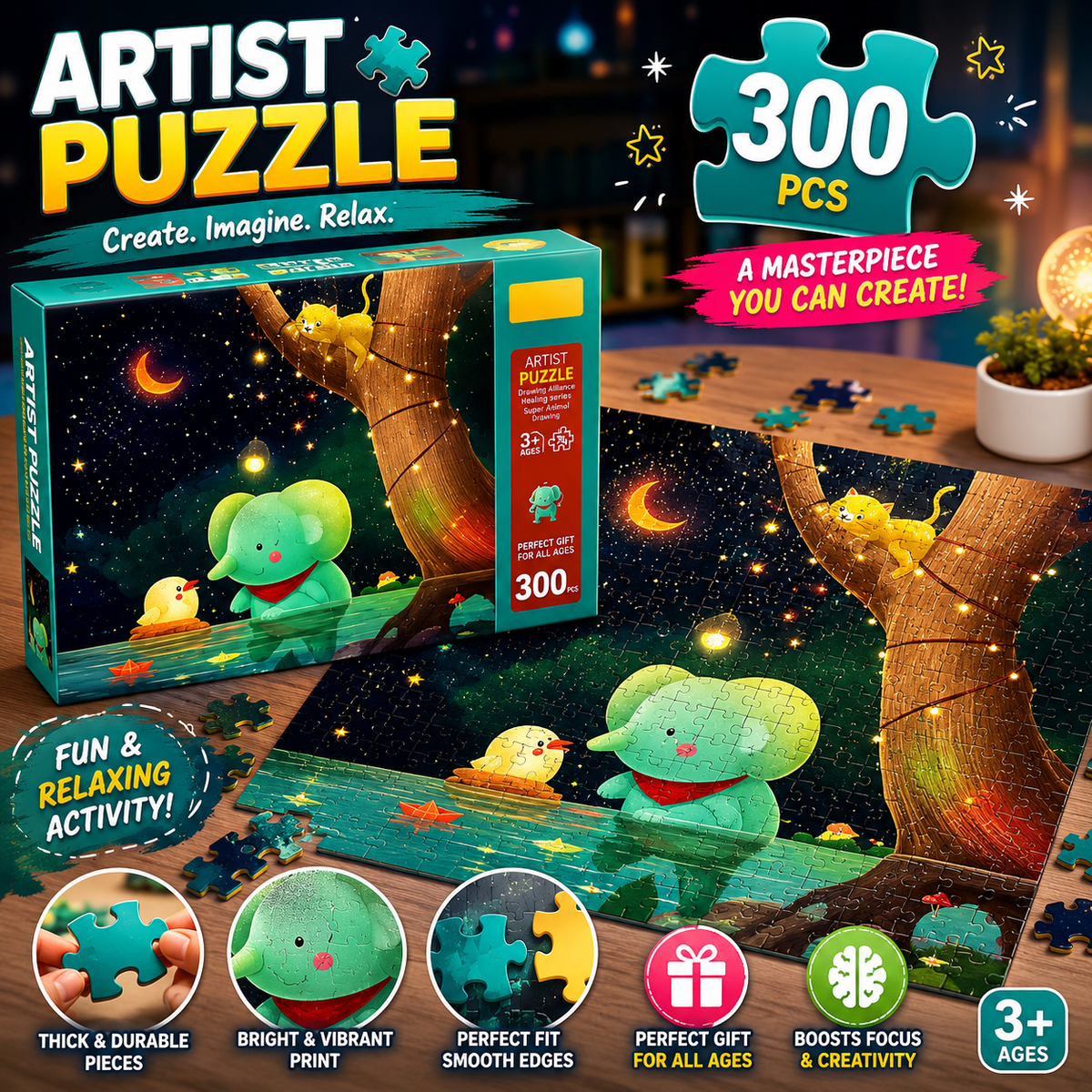 300 Pcs Artist Puzzle for Kids (AK2119)