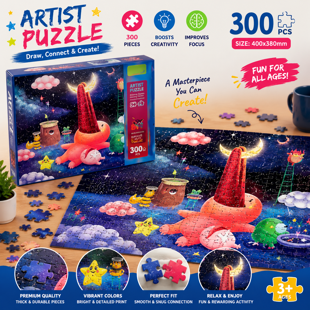 300 Pcs Artist Puzzle for Kids (AK2119)
