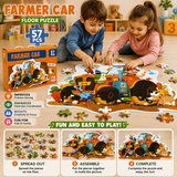 57 Pcs Farmer Car Jigsaw Puzzle for Kids (88728)