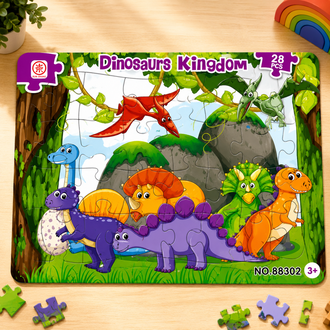 28 Pcs Jigsaw Puzzle for Kids (Random | 88)