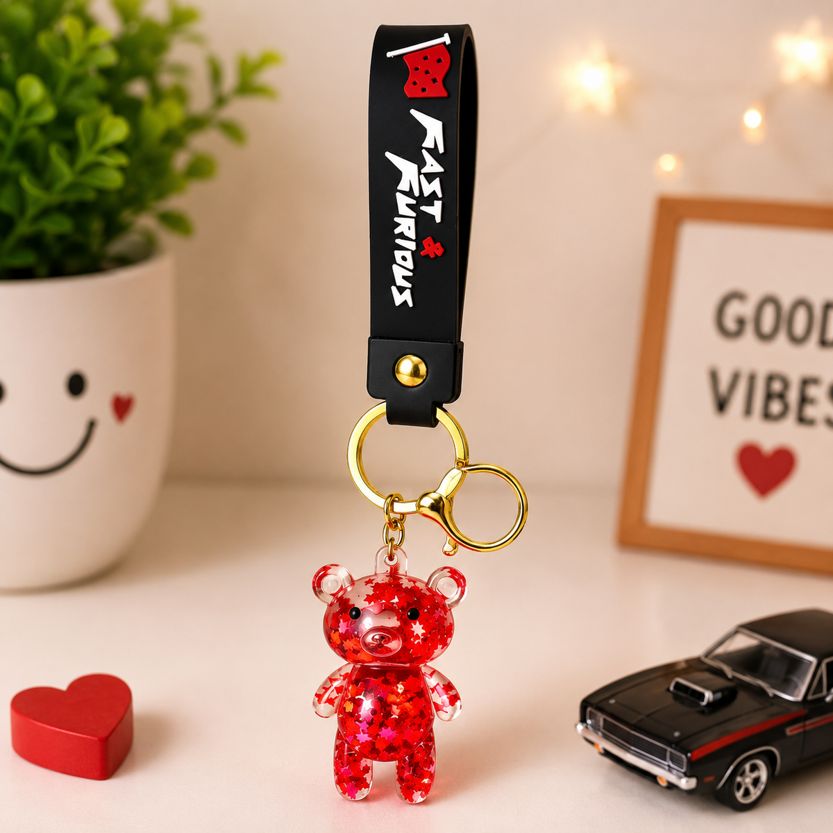 Colorful Water Keychain For Kids (Random Character | 7562)