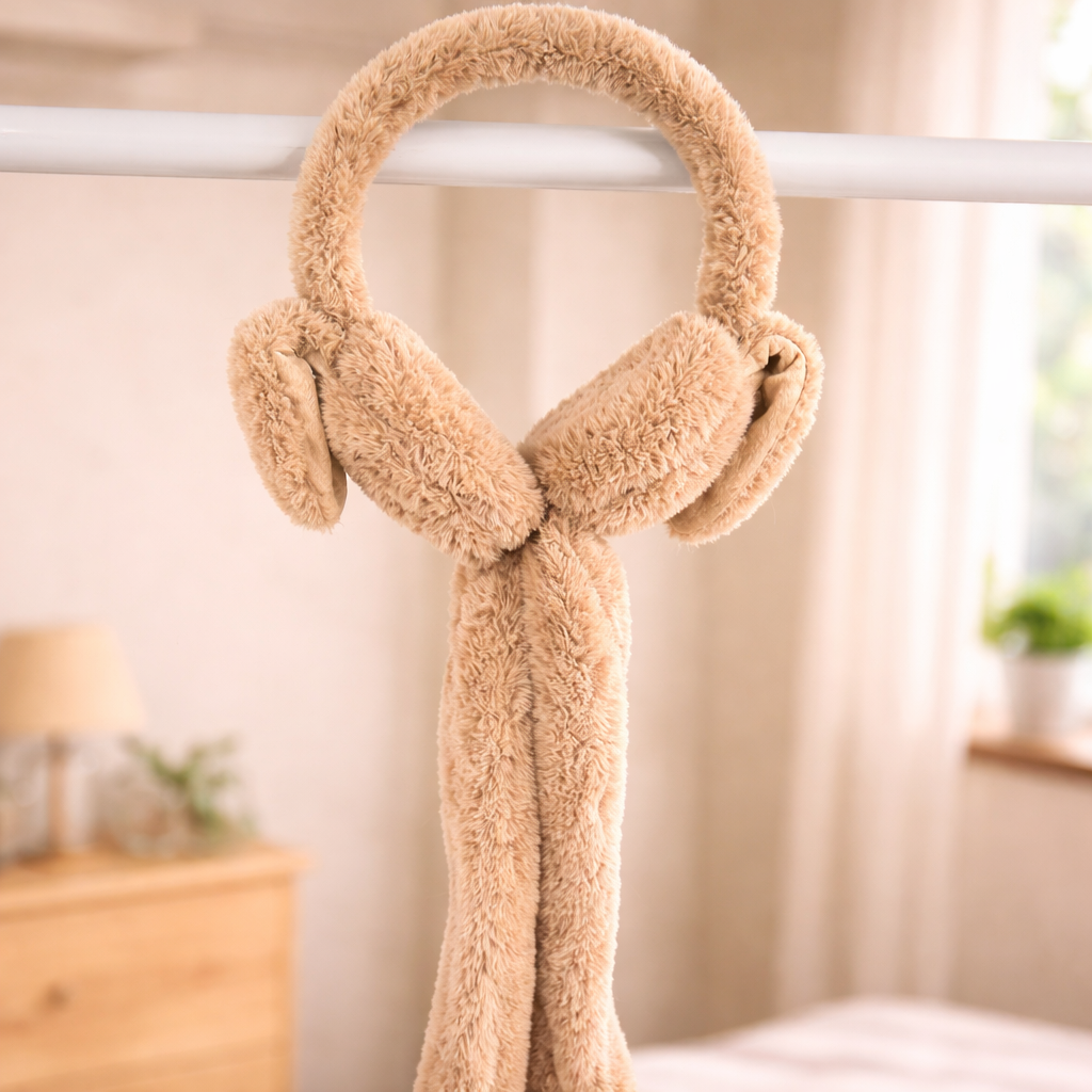 Bunny Earmuffs With Moving Ears - Soft Rabbit Warm Earmuffs For Kids (Random Colors)