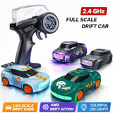 Lighting Mini Desktop Drift RC Car 1/64 Scale 4WD