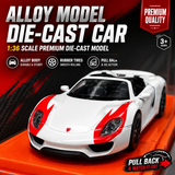 Porsche Premium 1:36 Scale Die-Cast Car (Random Colors | W36888)
