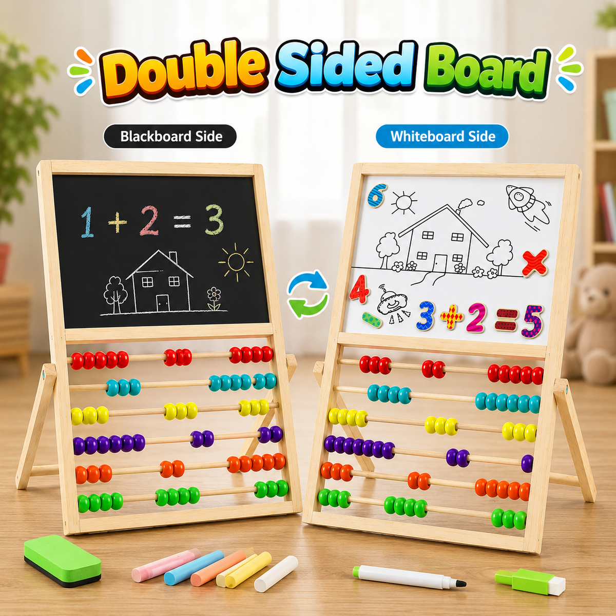 Math Abacus & Multi-purpose Drawing Board For Kids (2025-37)