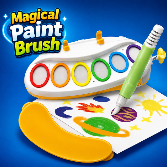 Magical Paint Brush Coloring Kit with Color Recognition & Special Paper