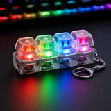 Keyboard Fidget Stress Relief Keychain for Kids & Adults (Random Colors | KC)