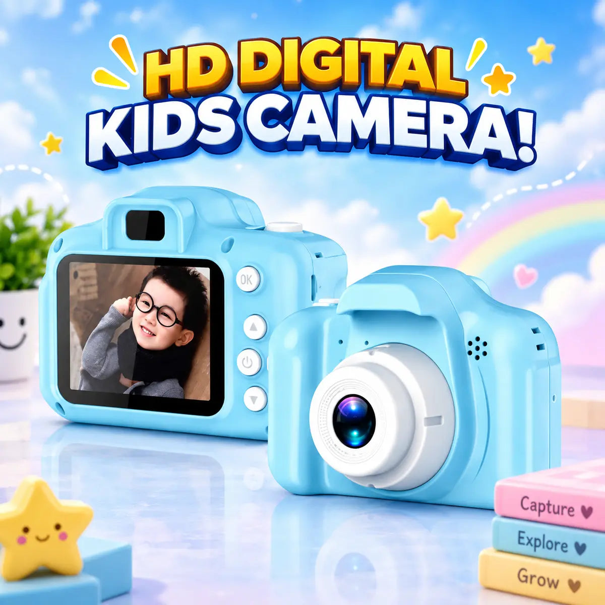 Mini Digital HD Camera and Video Recorder for Children