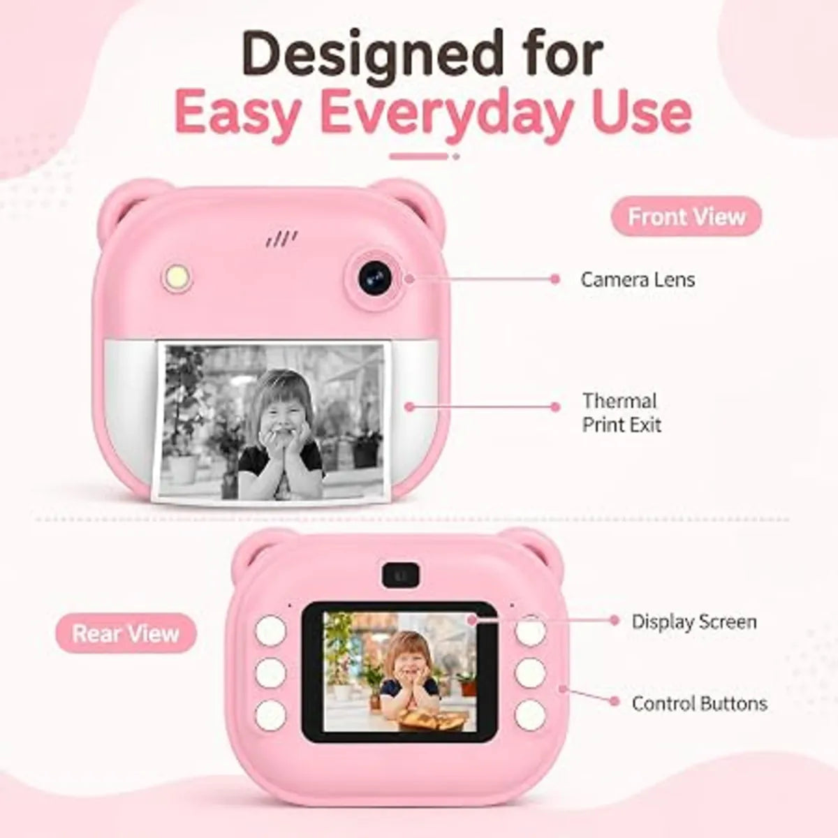 Children's Mini Pocket Instant Camera Printer – Model 2
