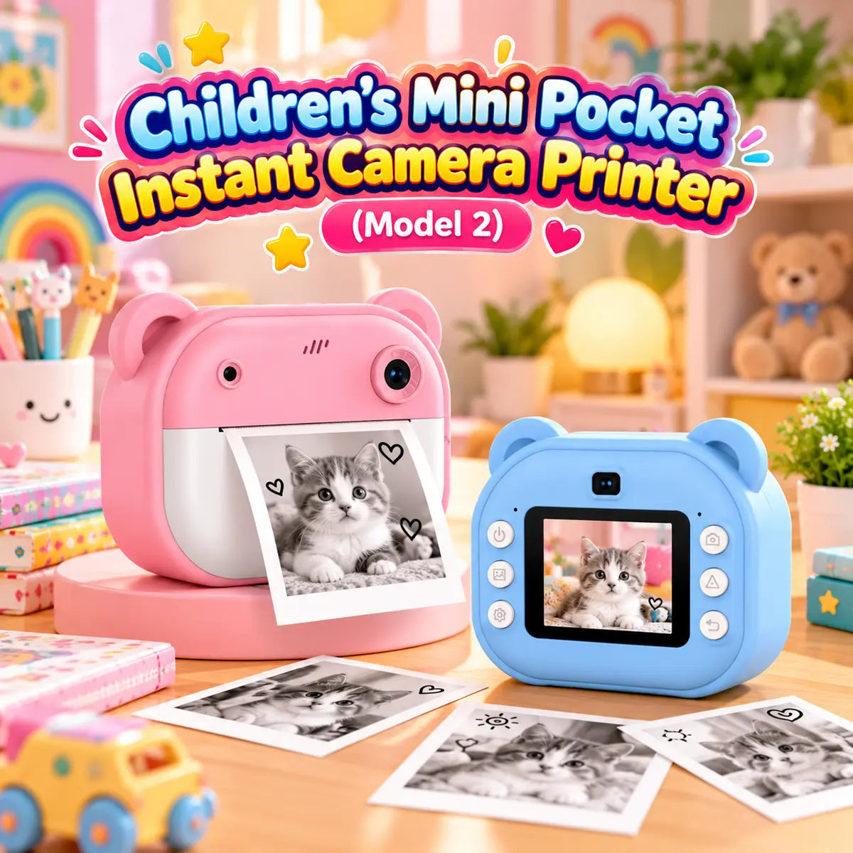 Children's Mini Pocket Instant Camera Printer – Model 2