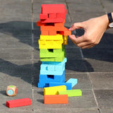 54 Pieces Wooden Colorful Jenga | 2025-8