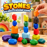 Colorful Wooden Stones Balance Stacking Game For Kids (2025-43)
