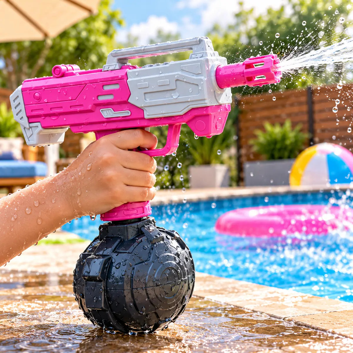 electric water gun continuous spray water blaster toy for kids Toynix.pk