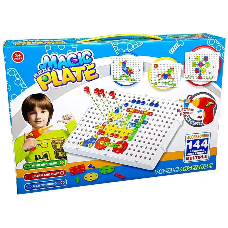 Creative Drilling Toy Set With Screwdriver Tool Playset (144 pcs | 9912A83)