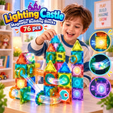 Lighting Castle Magnetic Building Blocks for Kids (E134)