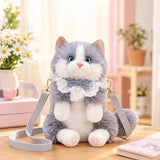 Cute Mini Realistic Cat Bag For Kids (Random Color)