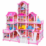 DIY Grand Villa Pink Doll House Playset (DSJ55-15 | 16)