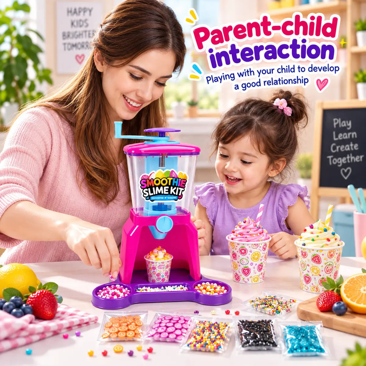 DIY Smoosh N Squish Smoothie Slime Kit Machine for kids (26021B)
