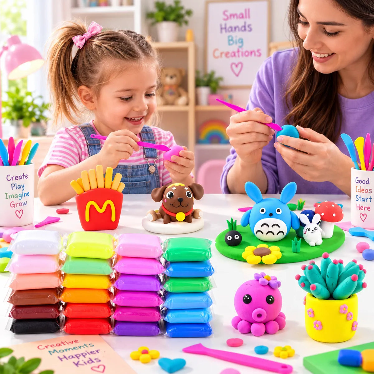 DIY Soft Creative Modelling Clay dough For Kids (Imported)