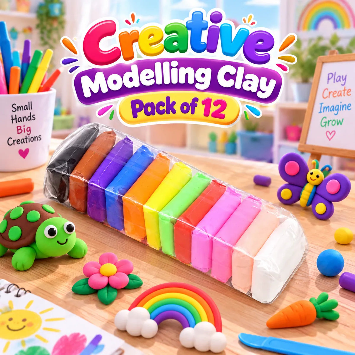 DIY Soft Creative Modelling Clay dough For Kids (Imported)