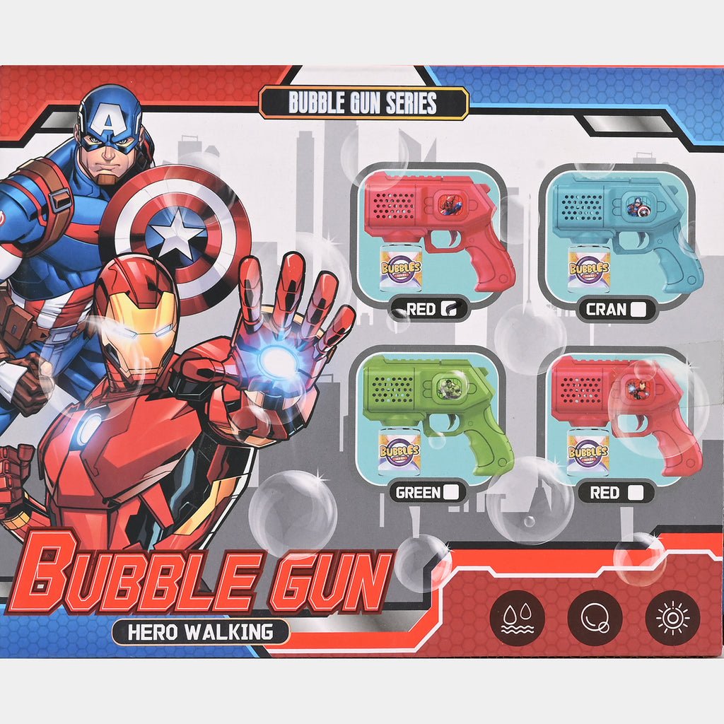 Super Hero Avengers Electric Bubble Gun for Kids (Random Color | 101A)