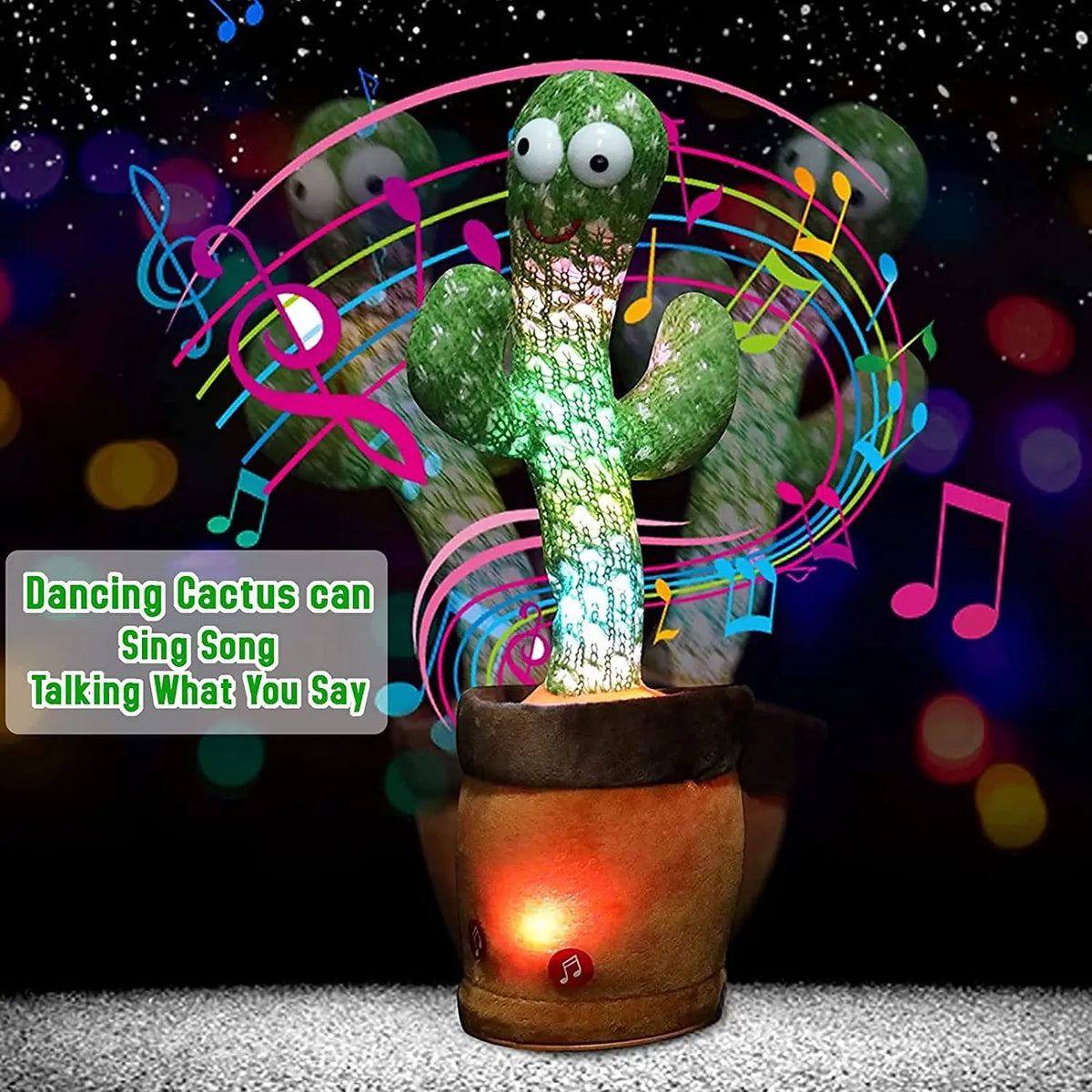 Dancing Talking Cactus Toy (Rechargeable | 02)