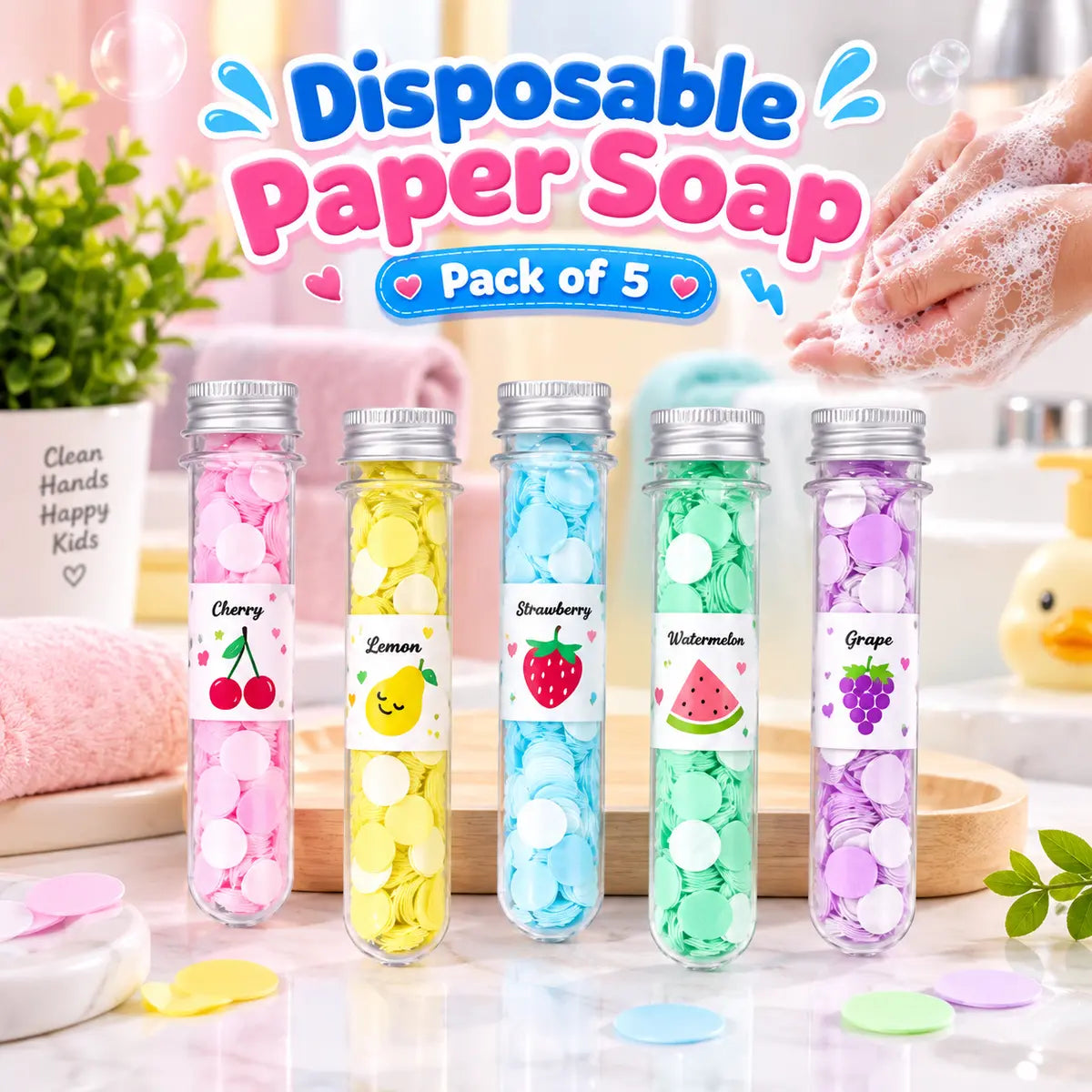 Disposable Paper Soap Flakes for Hand Wash 