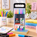 Twin Double Headed Water Color Markers 18 Pcs Set (605-18)