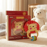 Lion Shape Colorful Baby Rattles