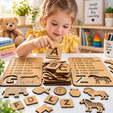 Educational Drawing Alphabets & Puzzles Stencils Set