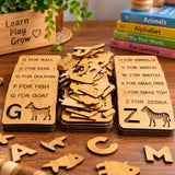Educational Drawing Alphabets & Puzzles Stencils Set
