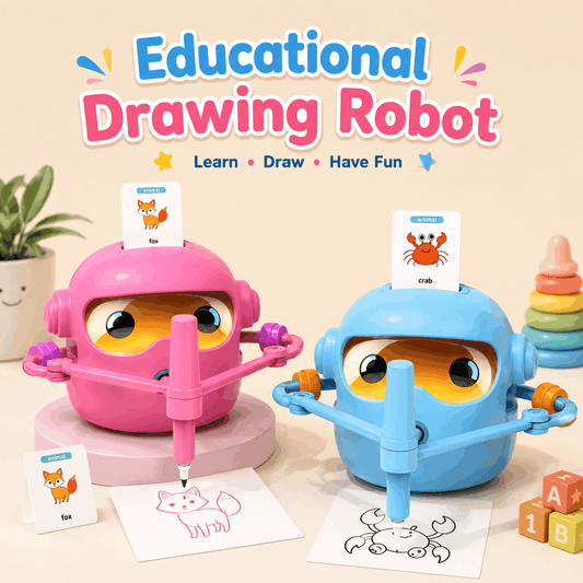 Educational Drawing Robot Toy for Kids with Drawing Cards