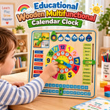 Educational Wooden Multifunctional Calendar Clock | 2025-13