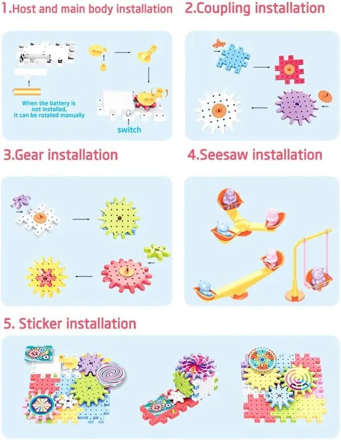 Electric Building Block Gear Toy (83pcs | 6021)