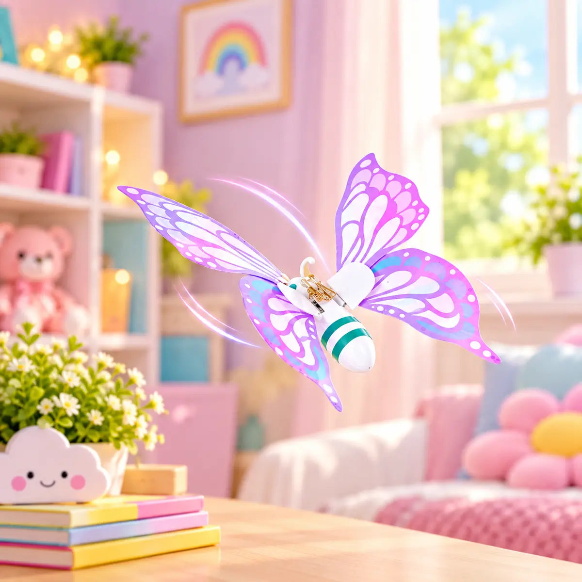 Electric Butterfly Flapping Bee Wings Toy for Kids (565)