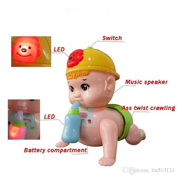 Electric Crawling Baby Toy With Music (6688-4)