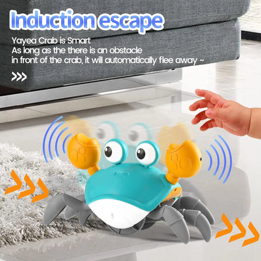 Musical Electric Crawling Crab Toy - Toynix