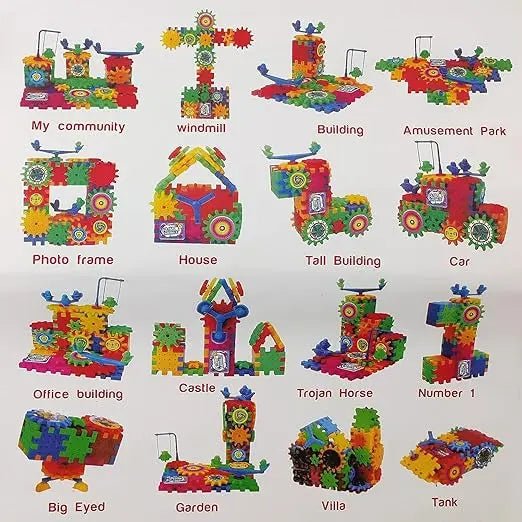 53 Pcs Electric Gear Building Block Toy for Kids (2808)